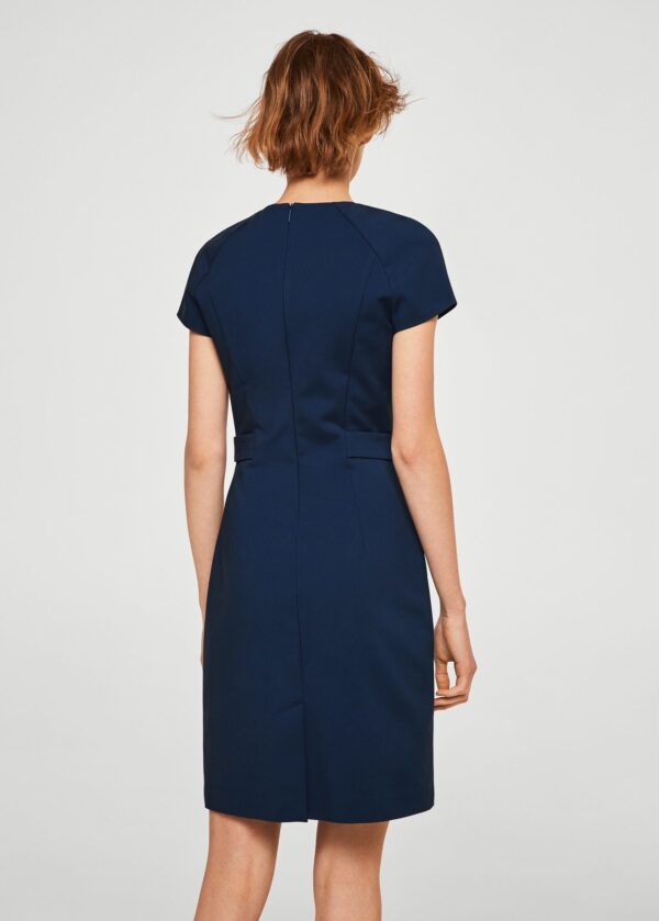 Metallic appliqué cotton dress - Image 2