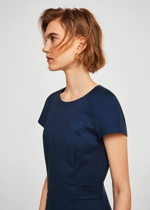Metallic appliqué cotton dress - Image 3