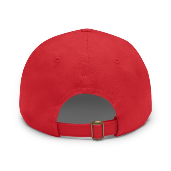 Dad Hat with Leather Patch (Round) - Image 3