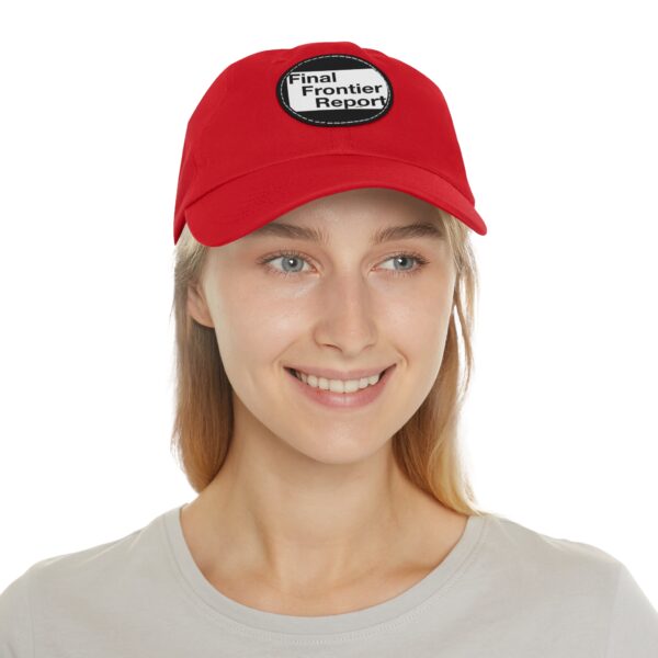 Dad Hat with Leather Patch (Round) - Image 4